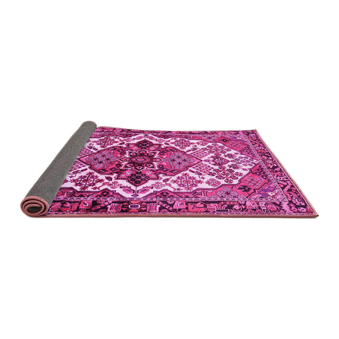 Sideview of Persian Pink Traditional Rug, tr2818pnk
