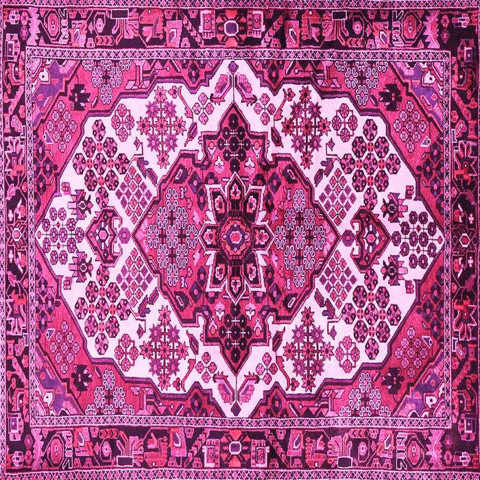 Square Persian Pink Traditional Rug, tr2818pnk