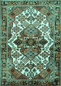 Persian Turquoise Traditional Rug, tr2818turq