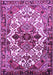 Machine Washable Persian Purple Traditional Area Rugs, wshtr2818pur