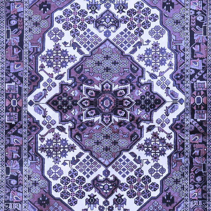 Machine Washable Persian Blue Traditional Rug, wshtr2818blu