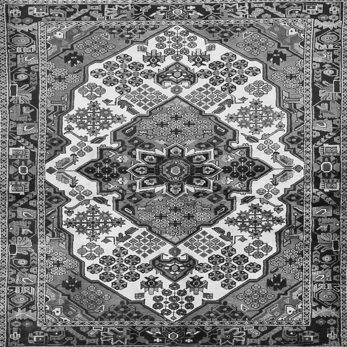 Serging Thickness of Persian Gray Traditional Rug, tr2818gry