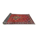 Sideview of Traditional Red Persian Rug, tr2819