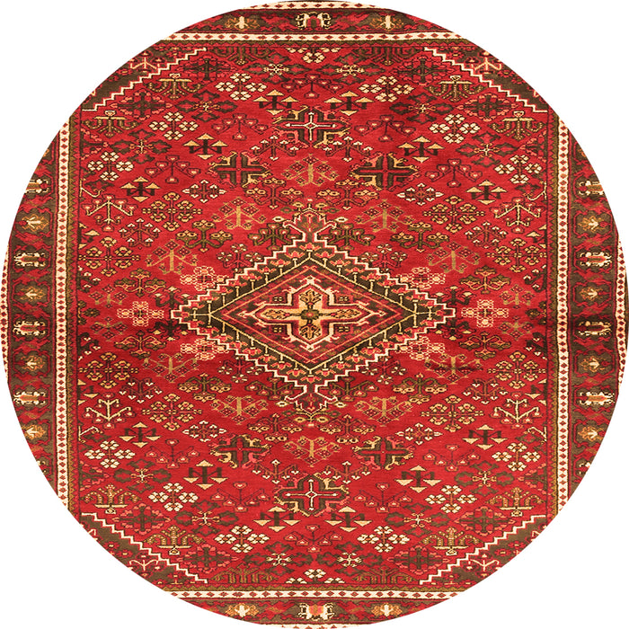 Square Persian Orange Traditional Rug, tr2819org