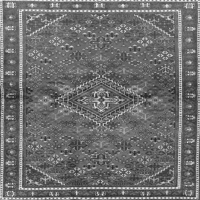 Serging Thickness of Persian Gray Traditional Rug, tr2819gry