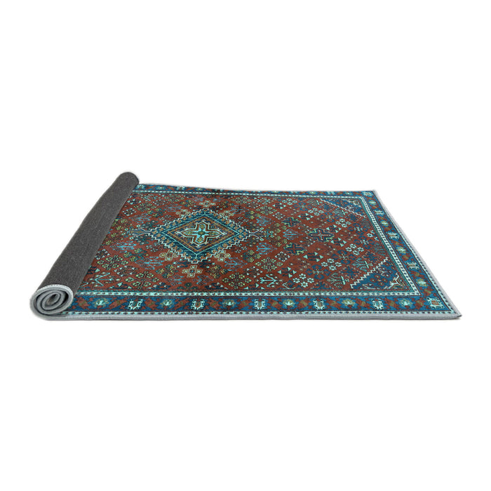 Sideview of Persian Light Blue Traditional Rug, tr2819lblu