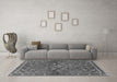 Machine Washable Persian Gray Traditional Rug in a Living Room,, wshtr2819gry