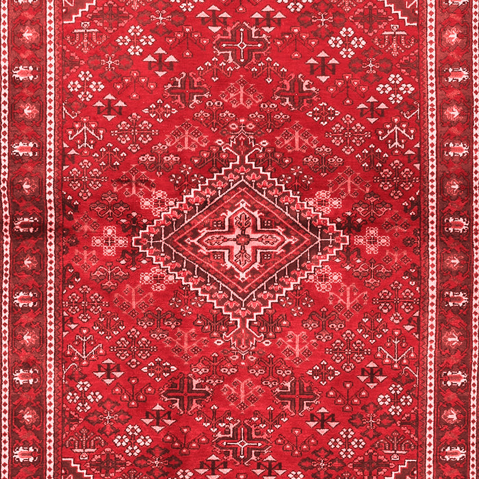 Machine Washable Persian Red Traditional Rug, wshtr2819red