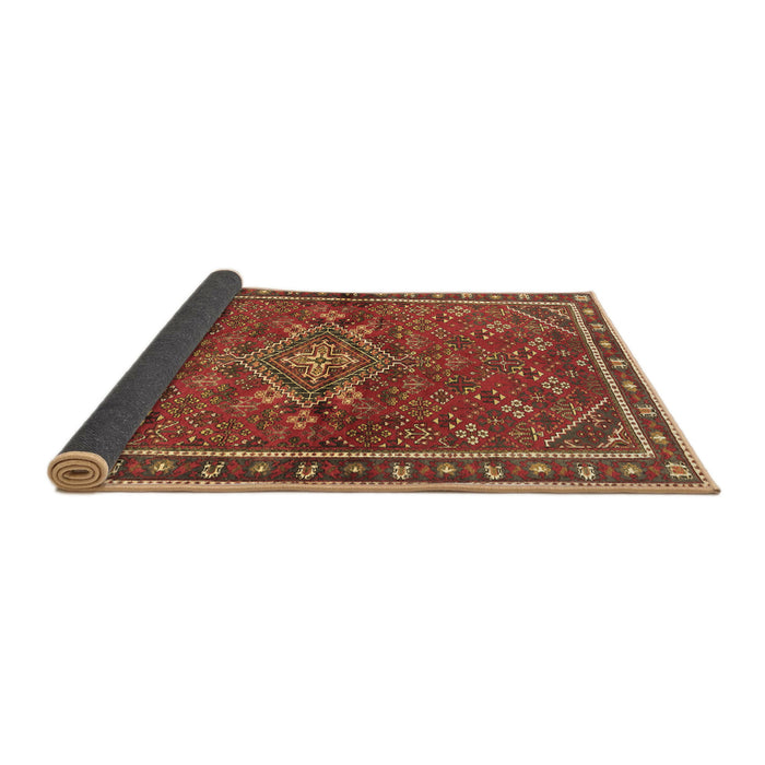 Sideview of Persian Brown Traditional Rug, tr2819brn