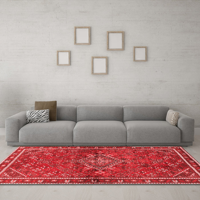 Traditional Red Washable Rugs
