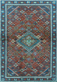 Persian Light Blue Traditional Rug, tr2819lblu