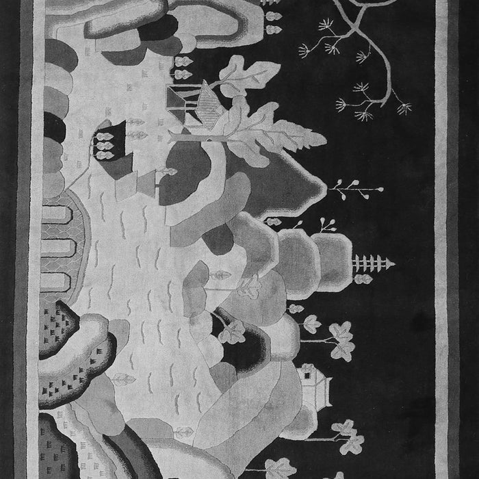 Oriental Gray Asian Inspired Rug, tr281gry