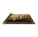 Sideview of Oriental Brown Asian Inspired Rug, tr281brn