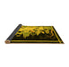 Sideview of Oriental Yellow Asian Inspired Rug, tr281yw