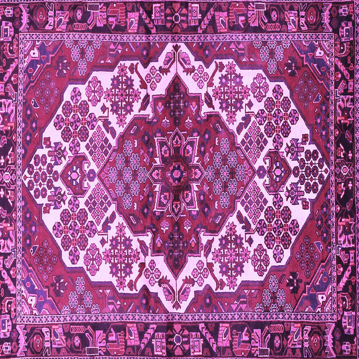 Square Persian Purple Traditional Rug, tr2820pur
