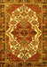 Machine Washable Persian Yellow Traditional Rug, wshtr2820yw