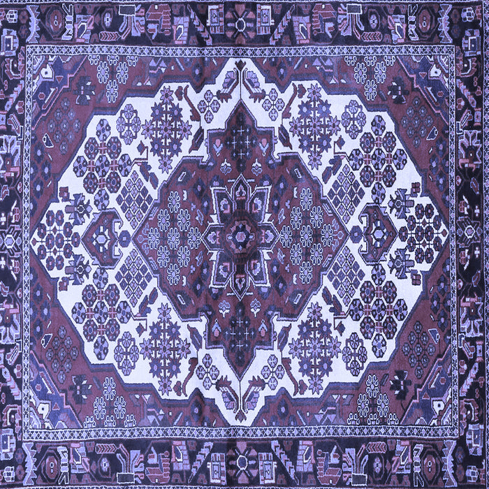 Square Persian Blue Traditional Rug, tr2820blu