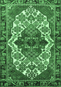 Persian Emerald Green Traditional Rug, tr2820emgrn