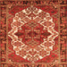 Serging Thickness of Persian Orange Traditional Rug, tr2820org
