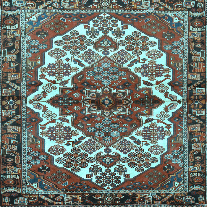 Square Persian Light Blue Traditional Rug, tr2820lblu