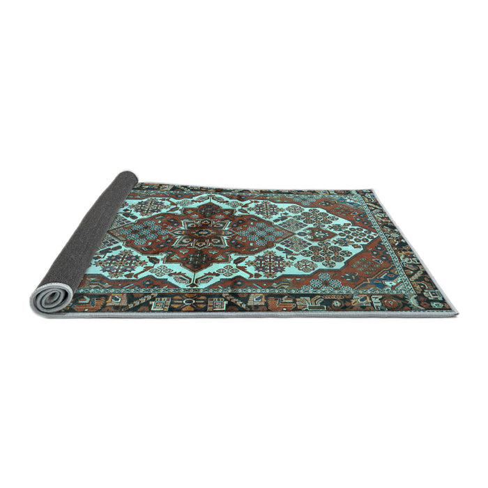 Sideview of Persian Light Blue Traditional Rug, tr2820lblu