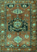 Machine Washable Persian Turquoise Traditional Area Rugs, wshtr2821turq