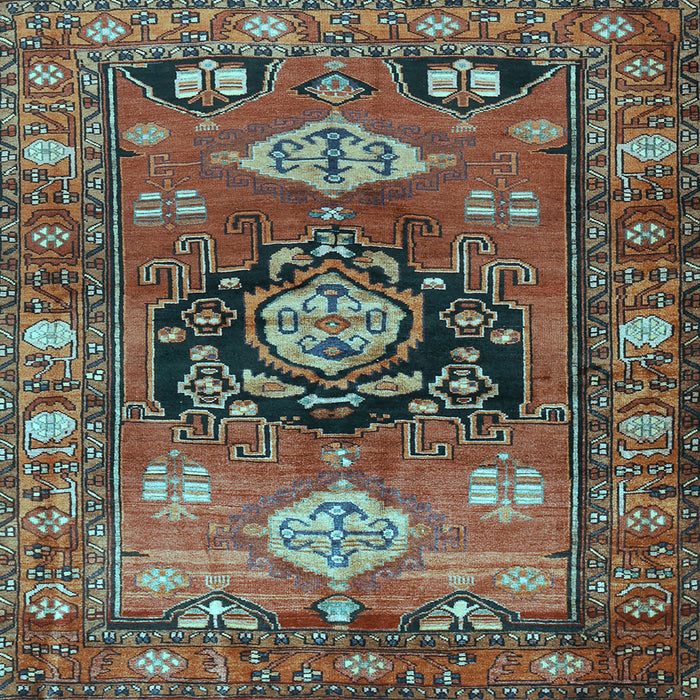 Square Persian Light Blue Traditional Rug, tr2821lblu