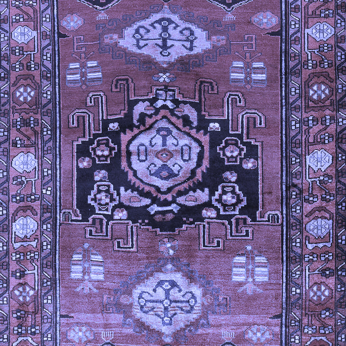 Machine Washable Persian Blue Traditional Rug, wshtr2821blu