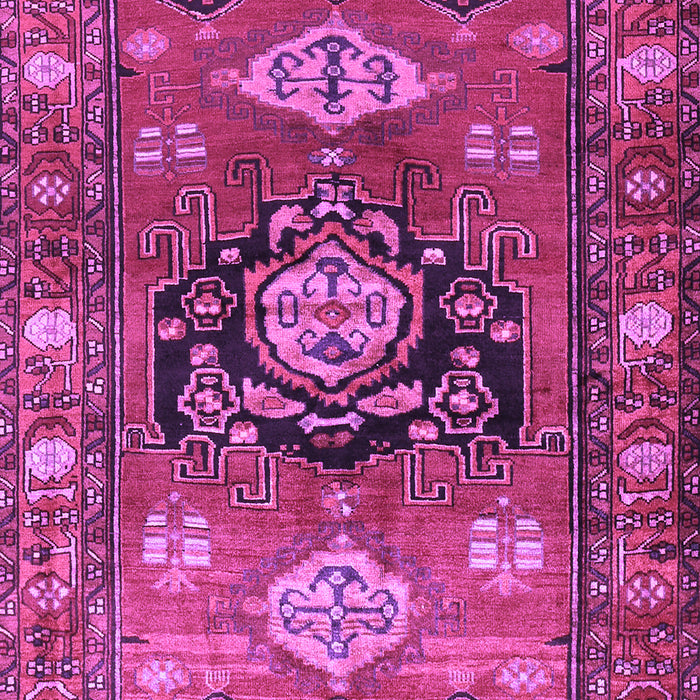 Machine Washable Persian Purple Traditional Area Rugs, wshtr2821pur
