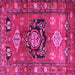 Square Persian Pink Traditional Rug, tr2821pnk
