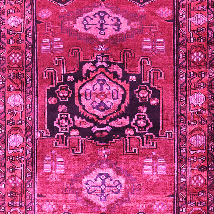 Machine Washable Persian Pink Traditional Rug, wshtr2821pnk
