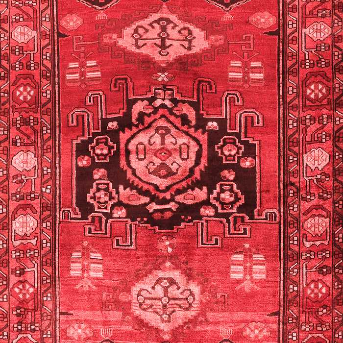 Machine Washable Persian Red Traditional Rug, wshtr2821red