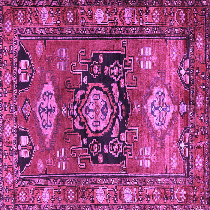 Square Persian Purple Traditional Rug, tr2821pur