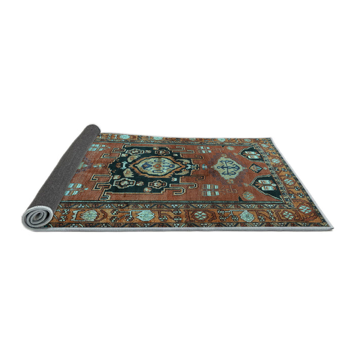 Sideview of Persian Light Blue Traditional Rug, tr2821lblu