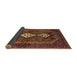 Sideview of Traditional Deep Red Persian Rug, tr2822