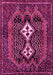 Machine Washable Persian Pink Traditional Rug, wshtr2822pnk