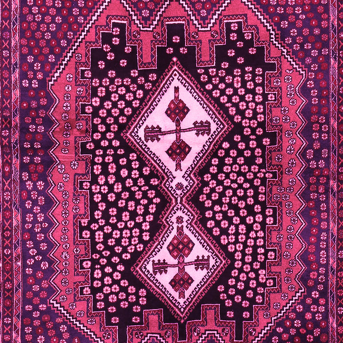 Machine Washable Persian Pink Traditional Rug, wshtr2822pnk