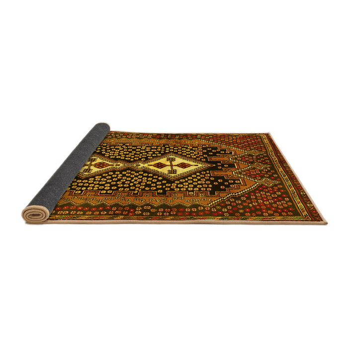 Sideview of Persian Yellow Traditional Rug, tr2822yw