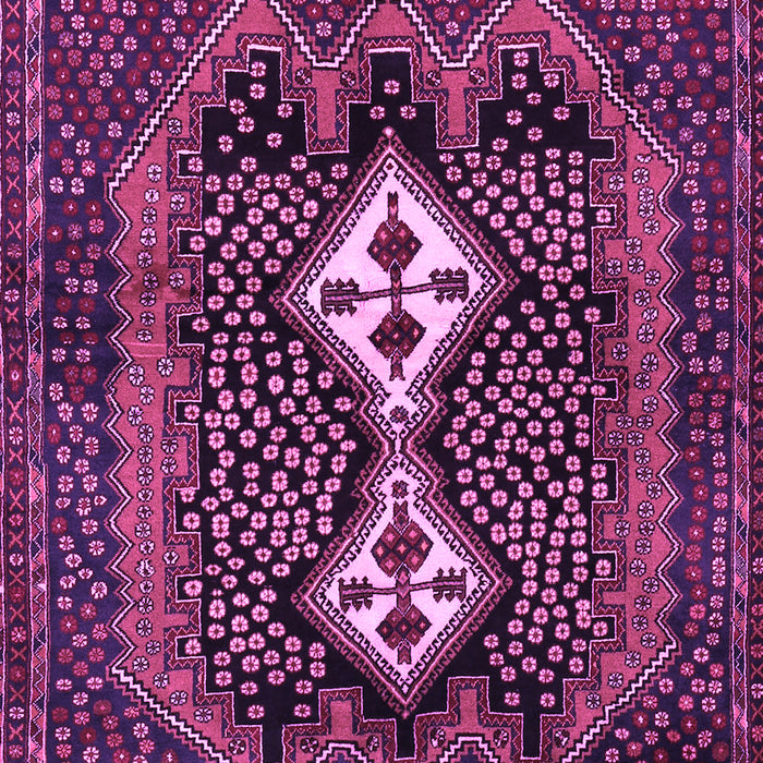 Machine Washable Persian Purple Traditional Area Rugs, wshtr2822pur