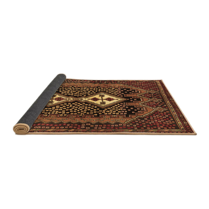 Sideview of Persian Brown Traditional Rug, tr2822brn