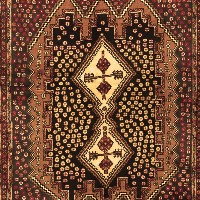 Machine Washable Persian Brown Traditional Rug, wshtr2822brn