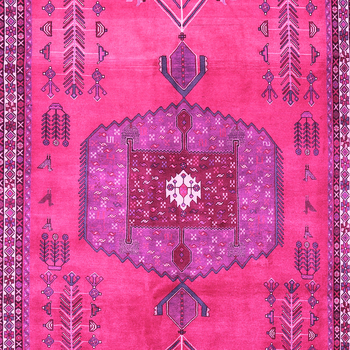 Machine Washable Persian Pink Traditional Rug, wshtr2823pnk