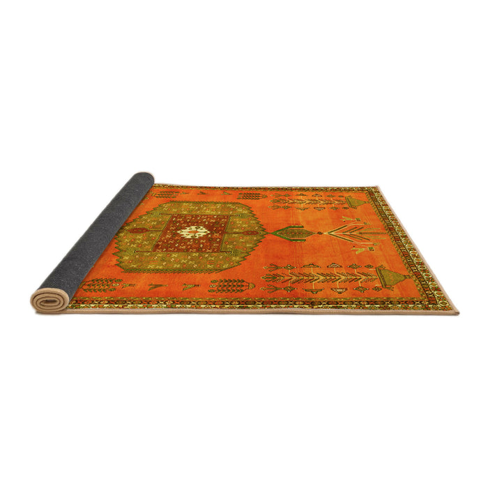 Sideview of Persian Yellow Traditional Rug, tr2823yw