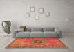 Machine Washable Persian Brown Traditional Rug in a Living Room,, wshtr2823brn