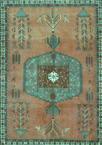 Persian Turquoise Traditional Rug, tr2823turq