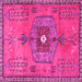 Square Persian Pink Traditional Rug, tr2823pnk