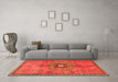 Machine Washable Persian Orange Traditional Area Rugs in a Living Room, wshtr2823org