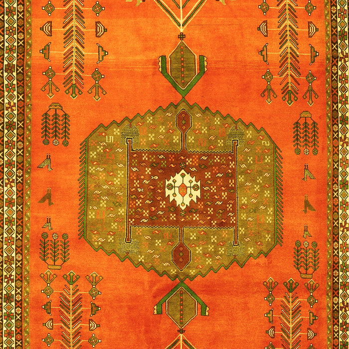 Machine Washable Persian Yellow Traditional Rug, wshtr2823yw