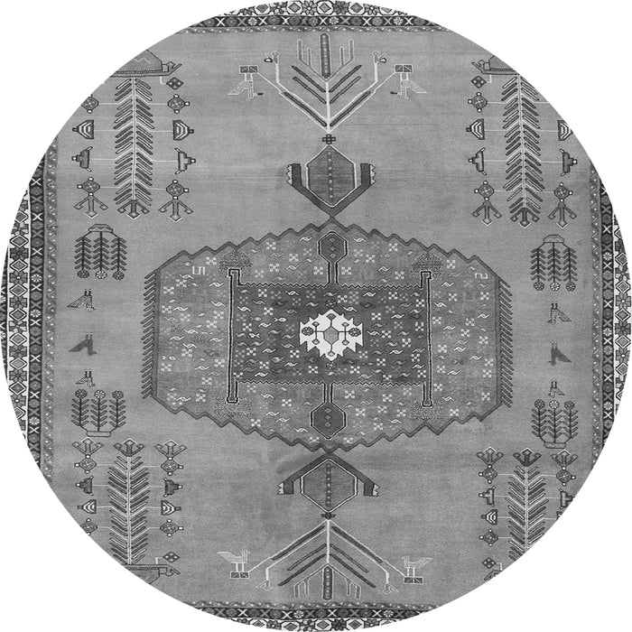 Machine Washable Persian Gray Traditional Rug, wshtr2823gry