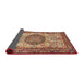 Sideview of Traditional Sand Brown Persian Rug, tr2824